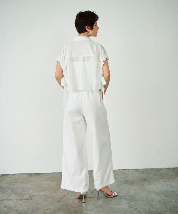 GRACE CONTINENTAL ショートポンチョシャツ ホワイト