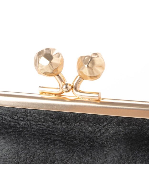 UNBILLION perche フラグメントケース付きアンティーク調ガマグチS ブラック