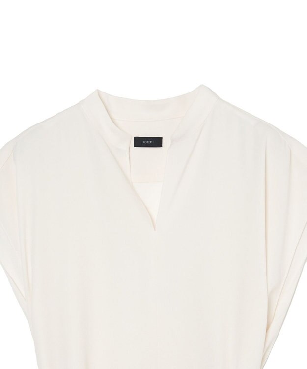 JOSEPH 【WEB&OUTLET限定】【洗える】スムースジョーゼット　Aラインワンピース Ivory