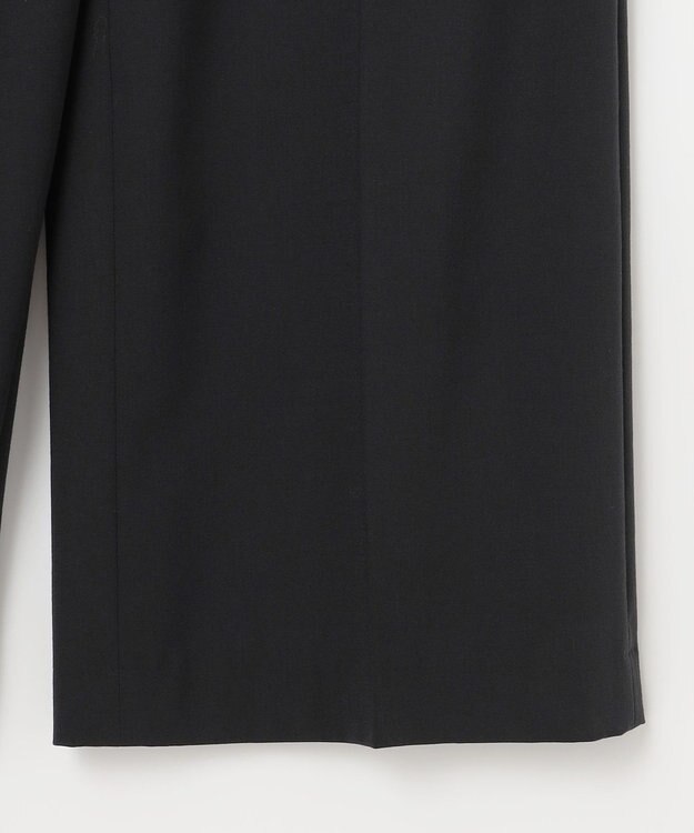 NAVE 【Nave・洗える】スパントロ ワイドラップパンツ ブラック系