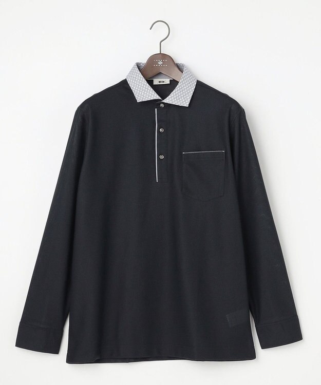 JOSEPH ABBOUD 【キングサイズ】オーガニックコットンダディポロ 26SSモデル ネイビー系