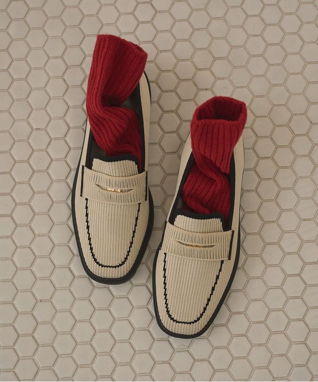 steppi 【VERY掲載 / 撥水 / 洗える】コインローファー エクリュ