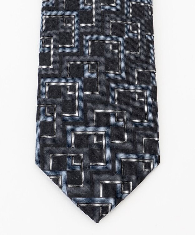 JOSEPH HOMME 【LEON 11月号掲載】ジオメトリックジャガード　ネクタイ ネイビー系7
