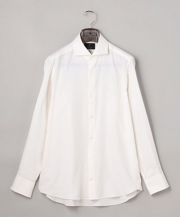 GOTAIRIKU GOLD LABEL/WEB&一部店舗限定【Thomas Mason】コットンカシミヤ フラノシャツ ホワイト系