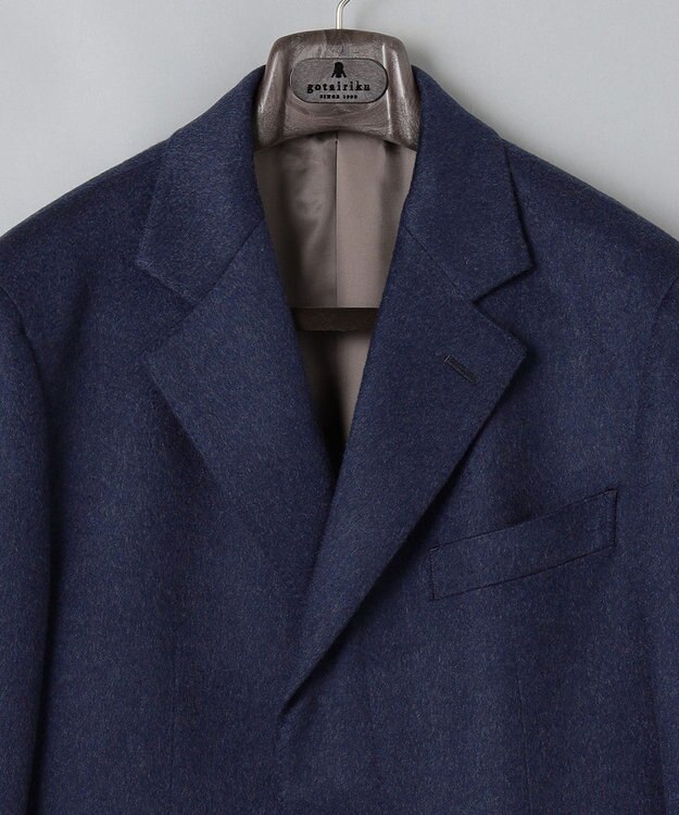 GOTAIRIKU GOLD LABEL/WEB&一部店舗限定【COLOMBO】ピュアカシミヤ チェスターコート ダルブルー系