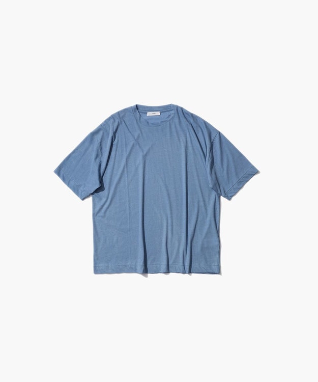 ATON INDIGO FRESCA COTTON | オーバーサイズTシャツ LIGHT INDIGO