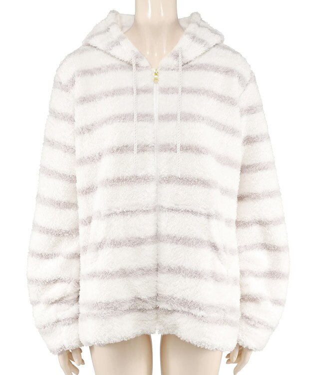 San-ai Resort（三愛水着楽園） 【ルームウェア】【fuwamoko home northerly】ふわもこパーカー 【northerly】 ベージュ