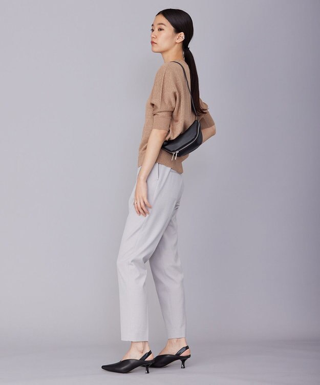 ICB L 【セットアップ対応・洗える】 LooseWeave テーパードパンツ トープ系