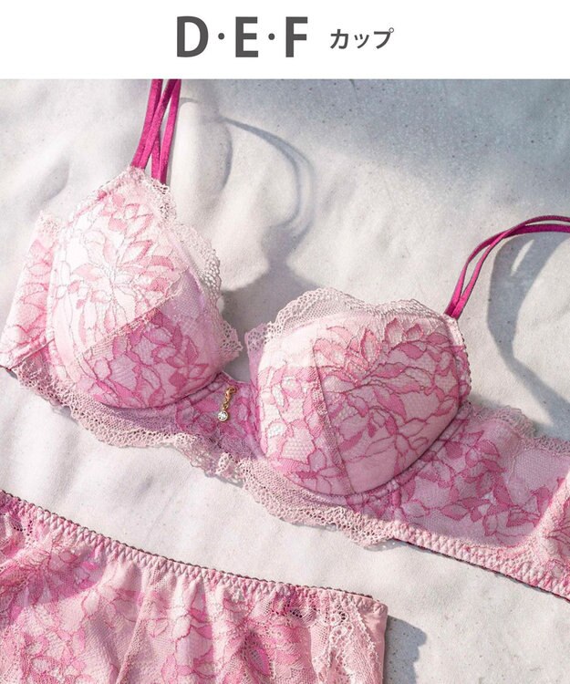 Wing Wing Lesiage 【1000シリーズ】 3/4カップブラ PB1000 ウイング／ワコール ロマンピンク