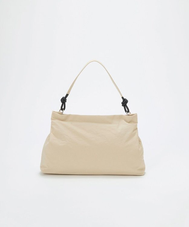 TOPKAPI 【TREASURE TOPKAPI】リンクルナイロン ノット ワンハンドル ショルダーバッグ ペールベージュ