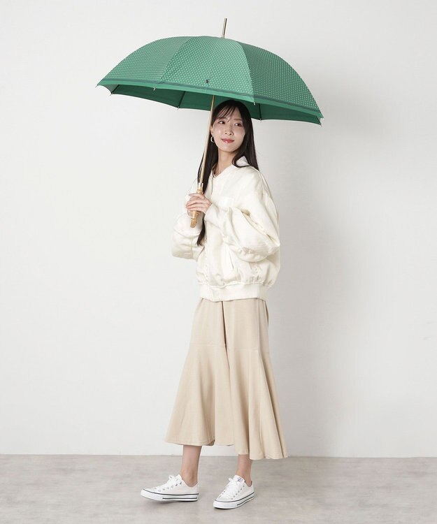 MOONBAT POLO RALPH LAUREN(ポロ ラルフローレン) ツイルドットポロポニー 雨傘 長傘 オリーブグリーン