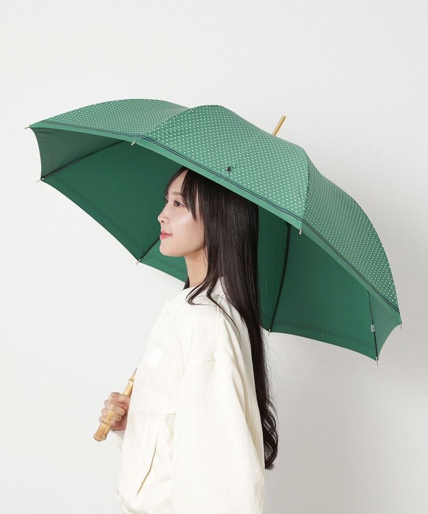 MOONBAT POLO RALPH LAUREN(ポロ ラルフローレン) ツイルドットポロポニー 雨傘 長傘 オリーブグリーン
