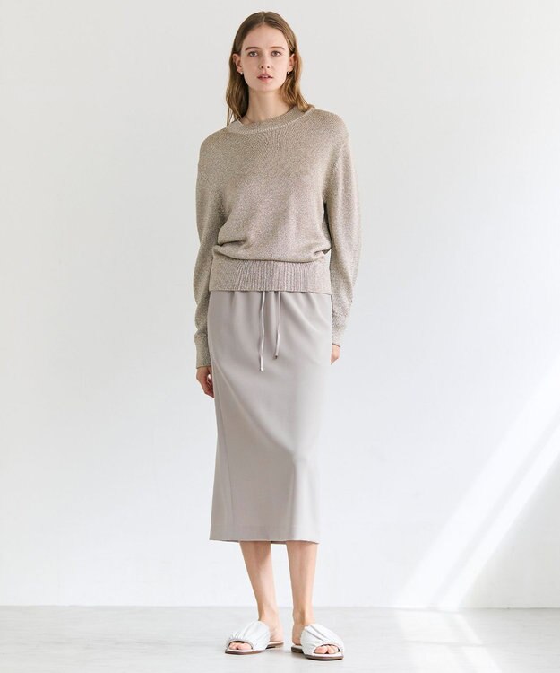 BEIGE， RUE / ドライタッチイージーIラインスカート Taupe