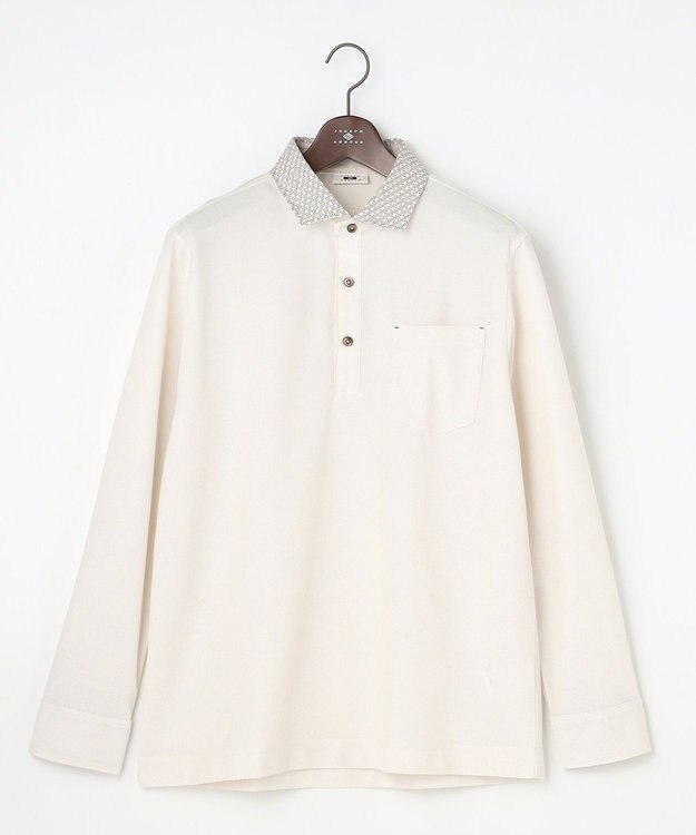 JOSEPH ABBOUD 【キングサイズ】オーガニックコットンダディポロ 26SSモデル アイボリー系