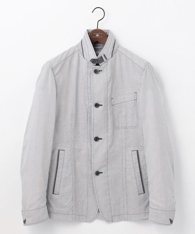 JOSEPH ABBOUD 【JAPANファブリック/軽量】ドライワッシャー ブルゾン ライトグレー系