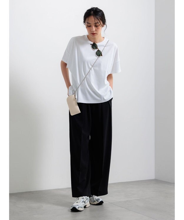 Te chichi 【遮熱/調温】ワイドTシャツ オフホワイト