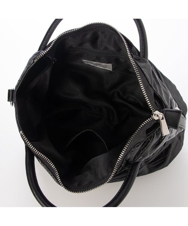 UNBILLION カシュカシュ cachechche / ソフトメタリック2wayミニトート ブラック