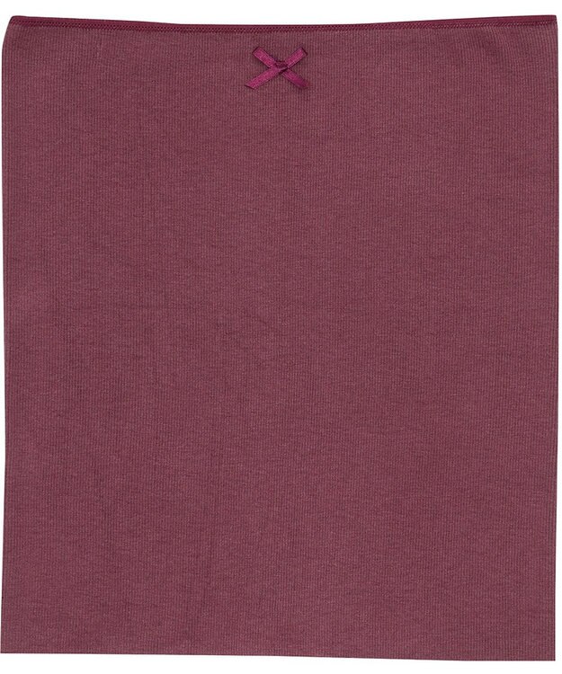 Wing あったか腹巻 薄手 アウターにひびきにくい フリーカッティング素材 秋 冬 ER0582 ウイング／ワコール ワイン