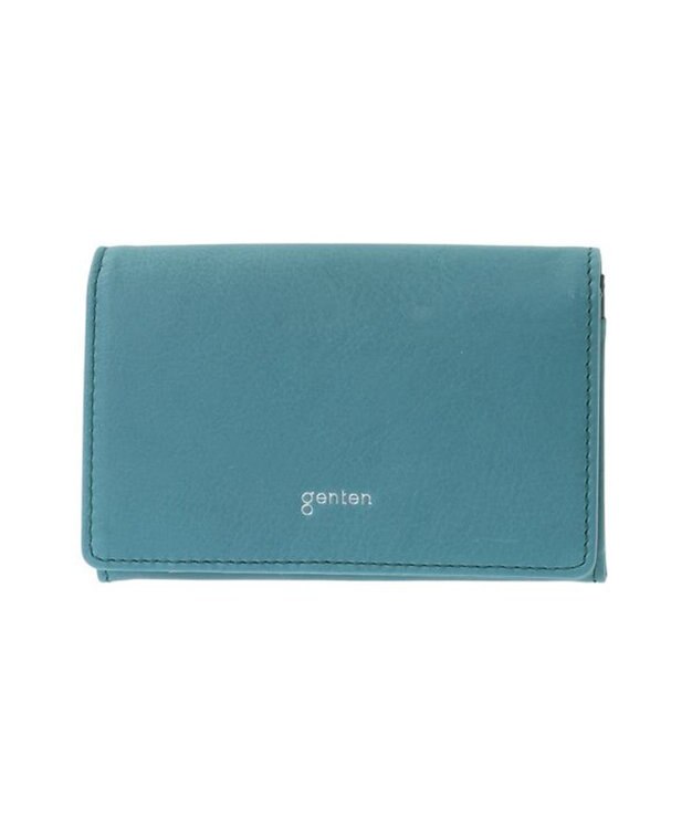 genten ピア 名刺入れ ブルーグリーン