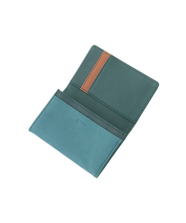 genten ピア 名刺入れ ブルーグリーン