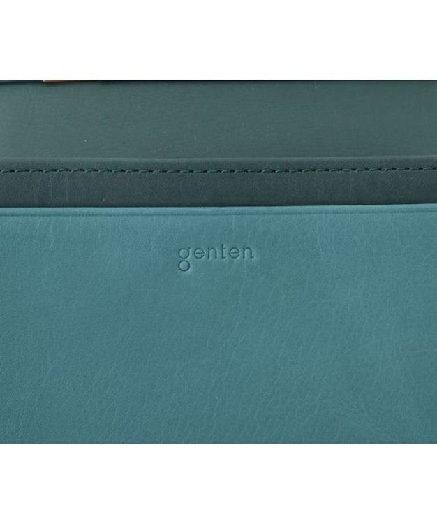 genten ピア 名刺入れ ブルーグリーン