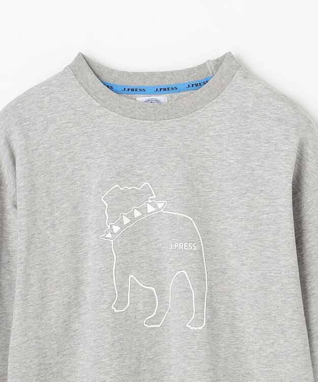 J.PRESS KIDS 【140-170cm】バックブル ラインプリント カットソー ライトグレー系
