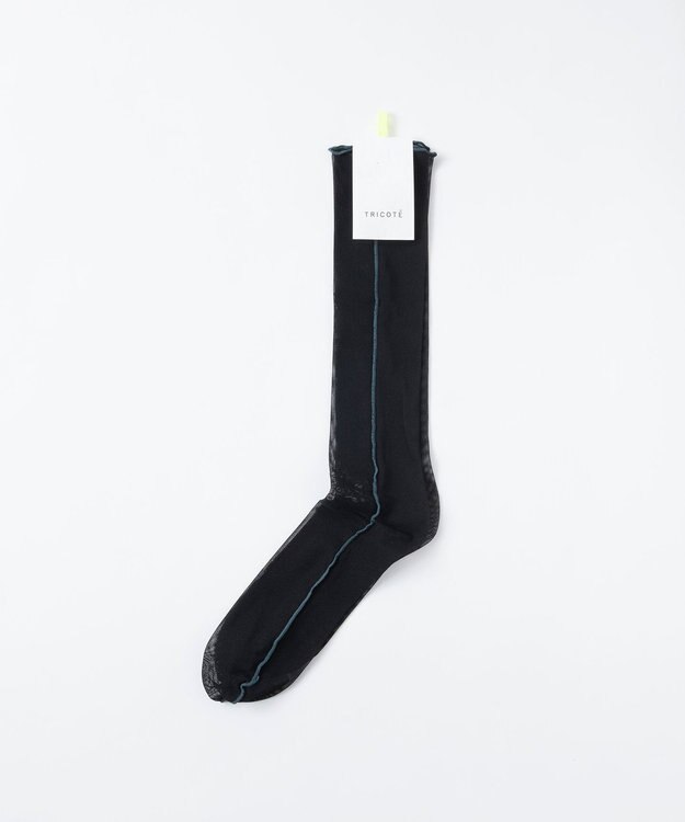 TRICOTE MELLOW TULLE HIGH SOCKS／メローチュールハイソックス 99BLACK