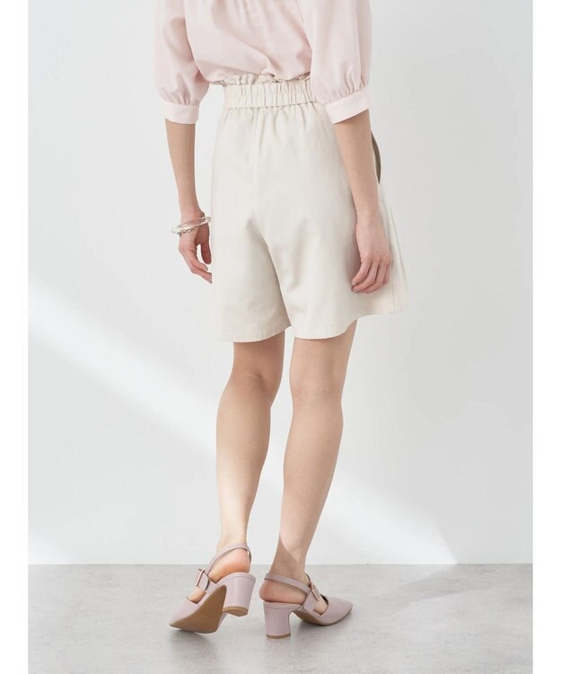 earth music&ecology フリルキュロットパンツ Ivory