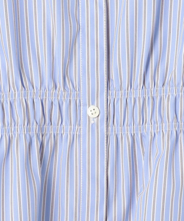 J.PRESS LADIES 【WEB限定】ストライプ シャーリング ブラウス 【WEB限定】サックスストライプ系