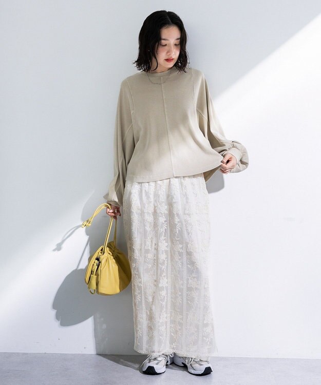 Green Parks ウ゛ィンテージ加工ドルマンカットプルオーバー Beige