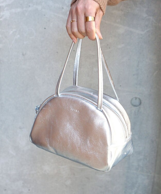 FOLNA RD ホイルレザーボストンバッグ SS-SIZE