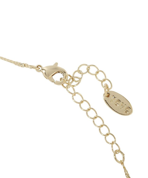 YECCA VECCA ドロップパーツスライドラリエット Gold