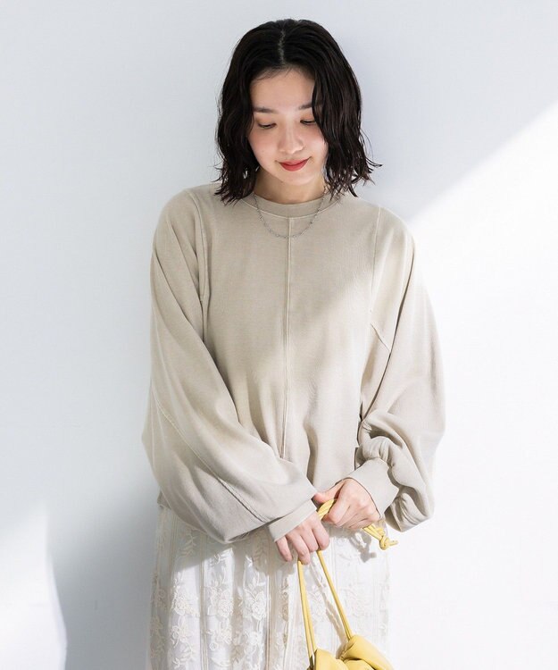 Green Parks ウ゛ィンテージ加工ドルマンカットプルオーバー Beige