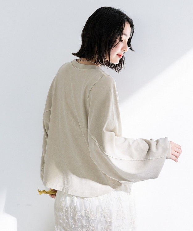 Green Parks ウ゛ィンテージ加工ドルマンカットプルオーバー Beige