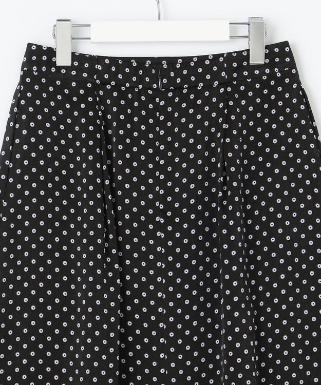 J.PRESS LADIES L 【洗える】ピーチサテン 幾何プリント スカート ネイビー系5