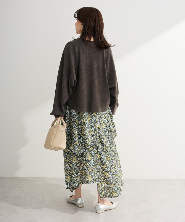 Green Parks ウ゛ィンテージ加工ドルマンカットプルオーバー Charcoal Gray