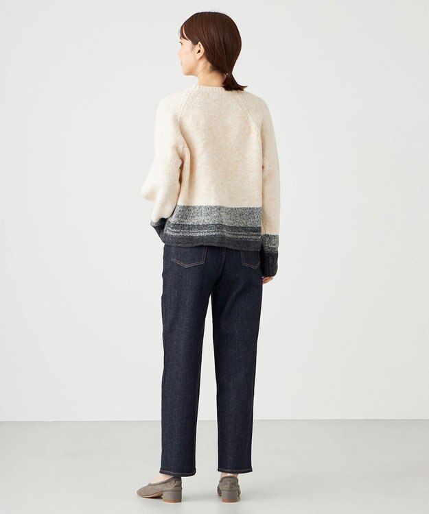 SHARE PARK LADIES 【洗える】グラデーションニット ベージュ系