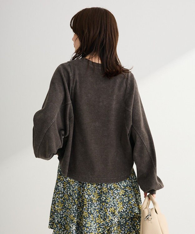 Green Parks ウ゛ィンテージ加工ドルマンカットプルオーバー Charcoal Gray