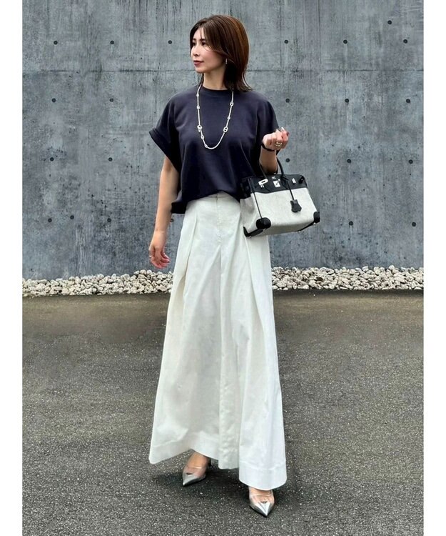 Green Parks 裾ドロストポンチプルオーバー Charcoal Gray