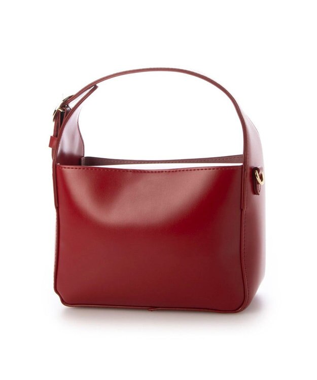 UNBILLION カシュカシュ cachecache / かっちりスクエア2wayバッグ レッド