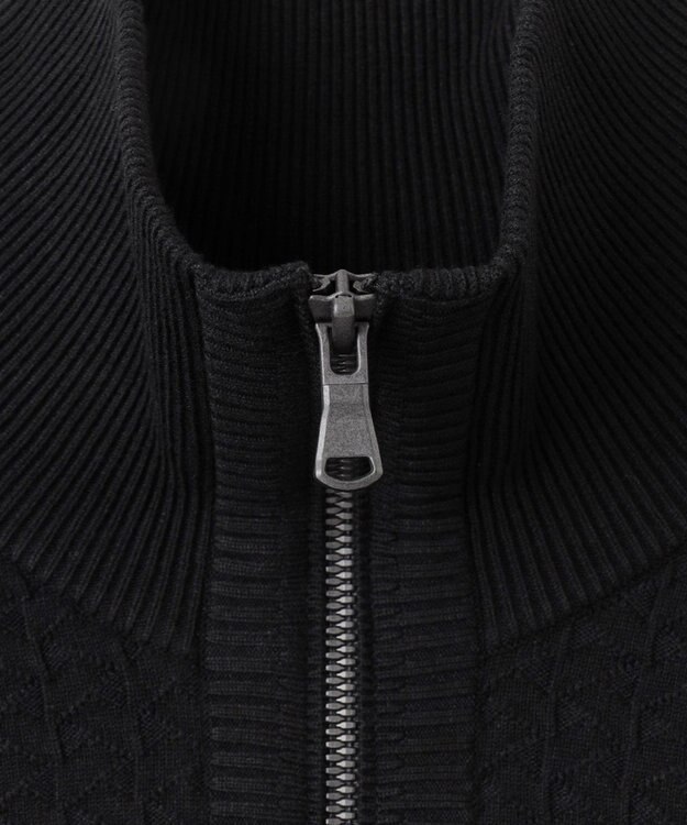 JOSEPH HOMME 【WEB限定】ヴィスコースリンクス　ハーフジップニット ブラック系