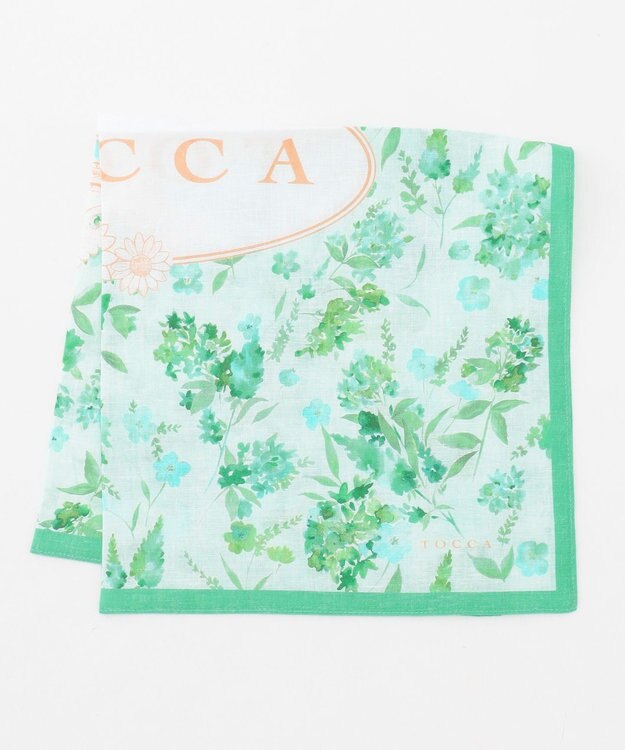 TOCCA EARTH GREEN HANDKERCHIEF ハンカチ グリーン系