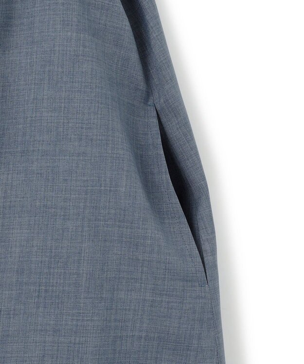 J.PRESS YORK STREET 【WOMEN】ショルダータック ワンピース ダルブルー系