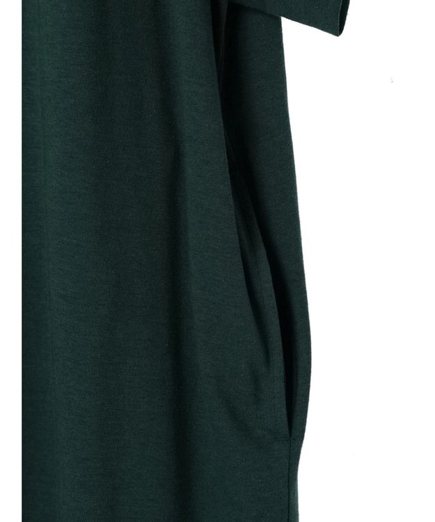 Green Parks 接触冷感　袖切替えカットワンピース Green