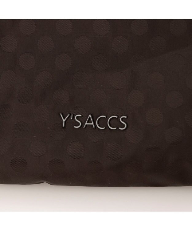 Y'SACCS Polka Dots 口折れ2wayトート Sサイズ チョコ