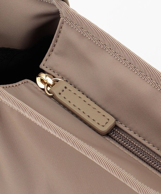 TOCCA TRIM LEATHER NYLONTOTE トートバッグ ベージュ系