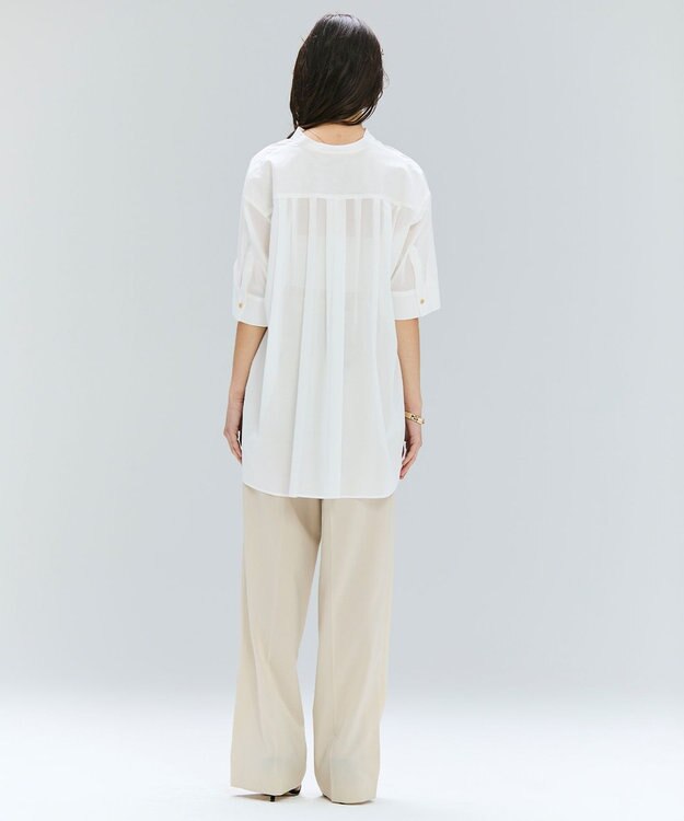 BEIGE， 【洗える/接触冷感/速乾/UVケア対応・Precious ９月号掲載】BATEAU / イージーウエストサイドスリットタックパンツ Beige