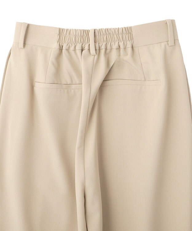 YECCA VECCA サイドラインパイピングストレートパンツ Gray Beige