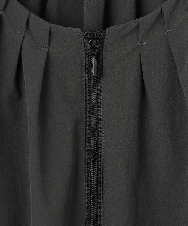 #Newans 【UVカット/撥水/接触冷感】ギャザーブラウス ラッシュガード チャコールグレー