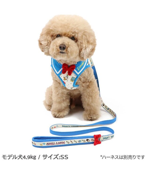 PET PARADISE ディズニー ドナルドダック 90周年 反射 リード ＳＳ～Ｓ 《パーティー柄》 小型犬 パーティー柄